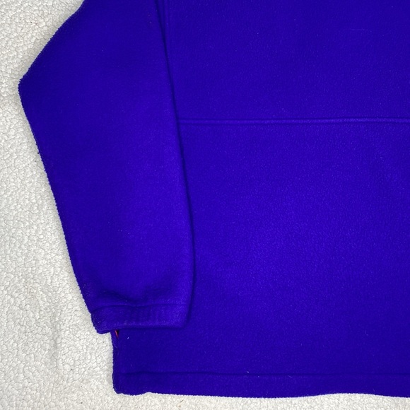 Vintage Columbia Fleece 1/2 Zip Hooded Anorak Jacket: Size Small - Picture 7 of 10